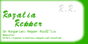 rozalia repper business card